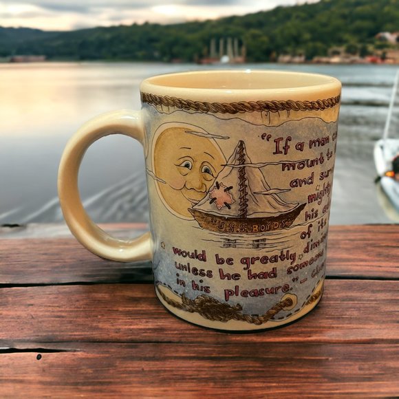 Teddybears with Sailboat and Moon Coffee Cup | 1999 The Boyds Collection - Picture 2 of 8